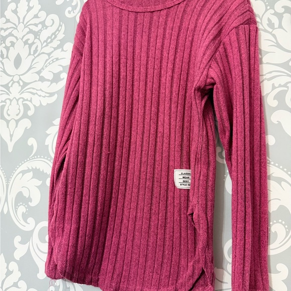 SHEIN Raspberry 2 Piece Ribbed Lounge Set - Picture 4 of 4